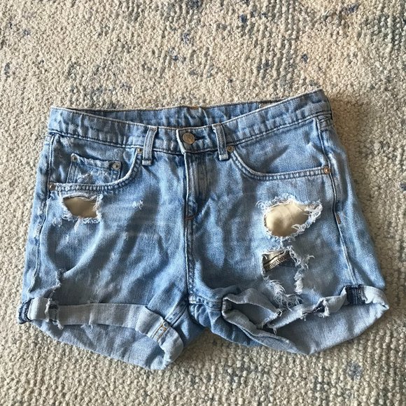 rag & bone Pants - Rag & Bone Denim Shorts